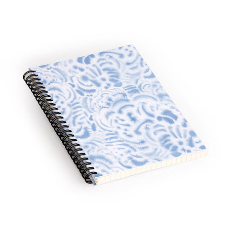 Jacqueline Maldonado Dye Curves Soft Blue Spiral Notebook