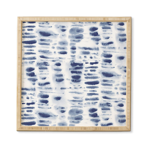 Jacqueline Maldonado Dye Dash Bizmark Blue Framed Wall Art