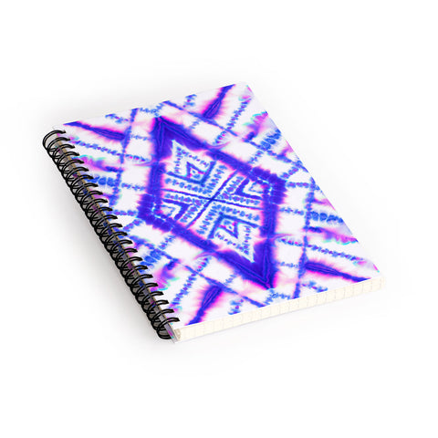 Jacqueline Maldonado Dye Diamond Iridescent Blue Spiral Notebook
