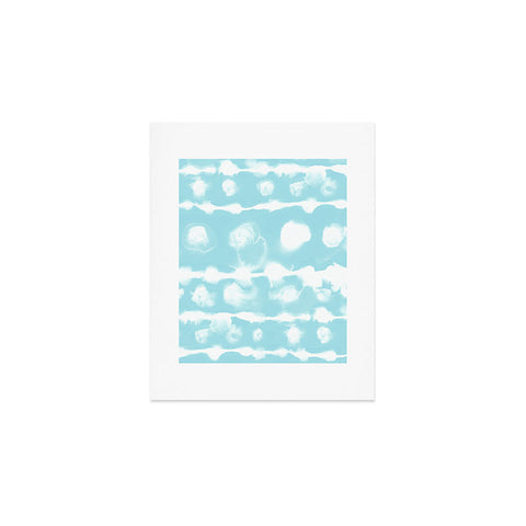 Jacqueline Maldonado Dye Dot Stripe Aqua Art Print