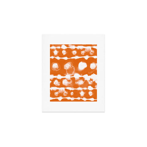Jacqueline Maldonado Dye Dot Stripe Orange Art Print