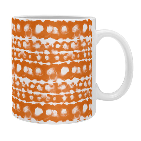 Jacqueline Maldonado Dye Dot Stripe Orange Coffee Mug