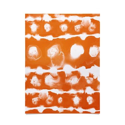 Jacqueline Maldonado Dye Dot Stripe Orange Poster