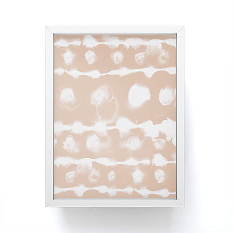 Jacqueline Maldonado Dye Dot Stripe Terra Cotta Framed Mini Art Print