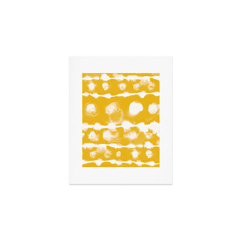 Jacqueline Maldonado Dye Dot Stripe Yellow Art Print