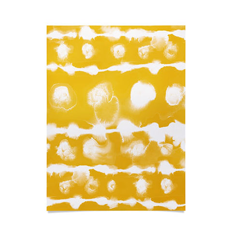 Jacqueline Maldonado Dye Dot Stripe Yellow Poster
