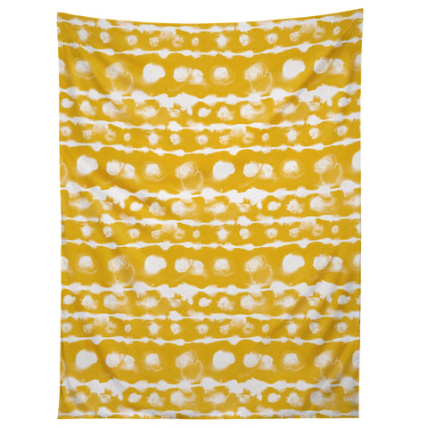 Jacqueline Maldonado Dye Dot Stripe Yellow Tapestry