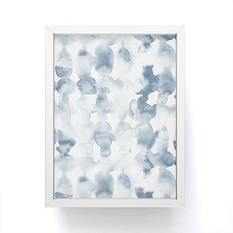 Jacqueline Maldonado Dye Ovals Bue Fog Framed Mini Art Print