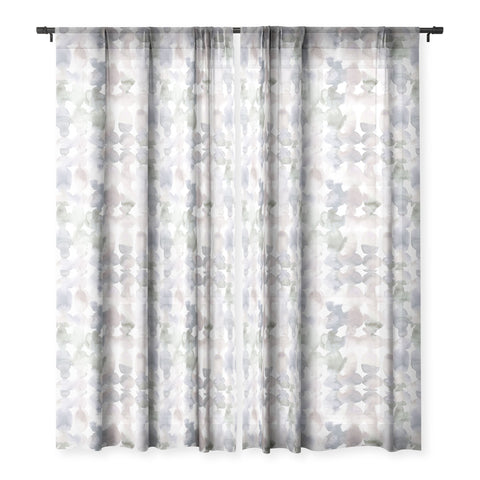 Jacqueline Maldonado Dye Ovals Muted Sheer Window Curtain