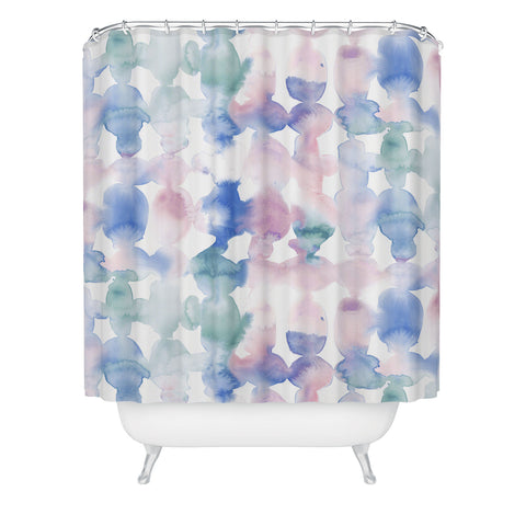 Jacqueline Maldonado Dye Ovals Pastel Shower Curtain