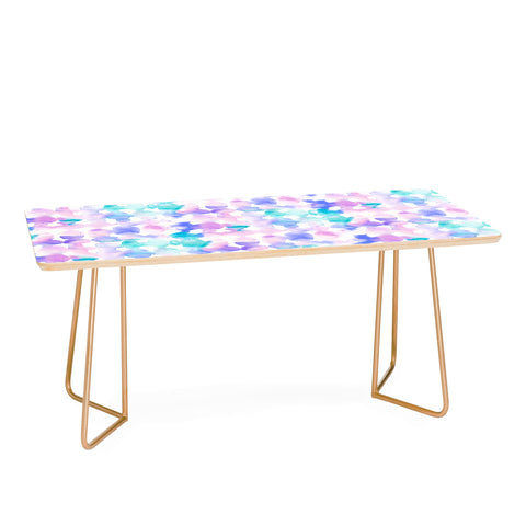 Jacqueline Maldonado Dye Ovals Pink Turquoise Coffee Table