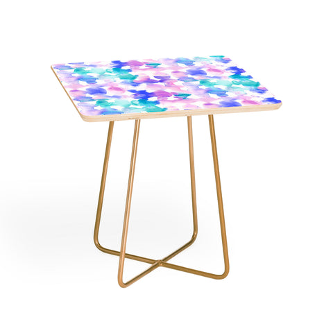 Jacqueline Maldonado Dye Ovals Pink Turquoise Side Table
