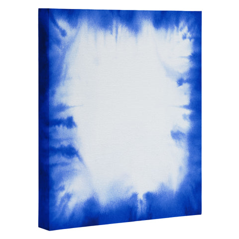 Jacqueline Maldonado Edge Dye Blue Art Canvas