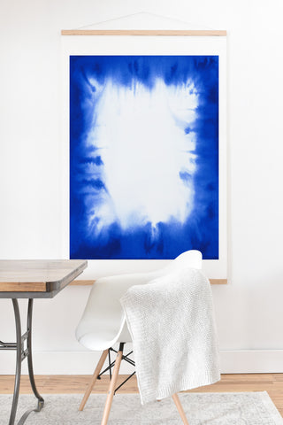 Jacqueline Maldonado Edge Dye Blue Art Print And Hanger