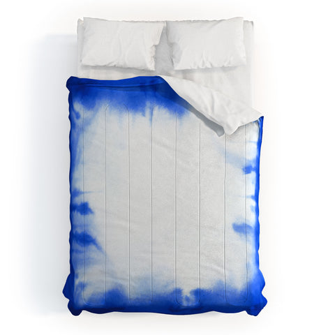 Jacqueline Maldonado Edge Dye Blue Comforter