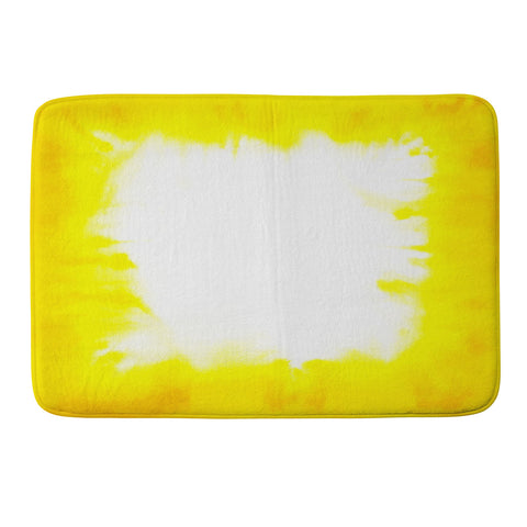 Jacqueline Maldonado Edge Dye Yellow Memory Foam Bath Mat