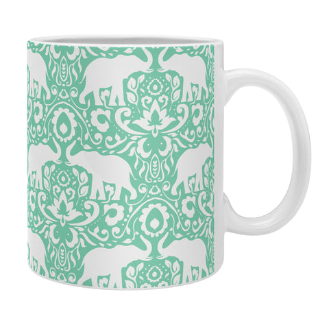Jacqueline Maldonado Elephant Damask Hemlock Coffee Mug