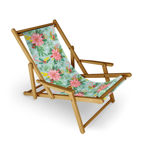 Jacqueline Maldonado Festive Floral bright Sling Chair