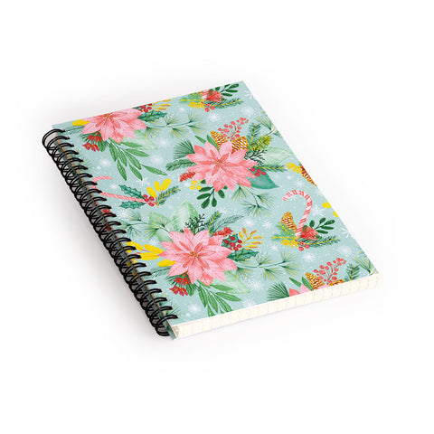 Jacqueline Maldonado Festive Floral bright Spiral Notebook