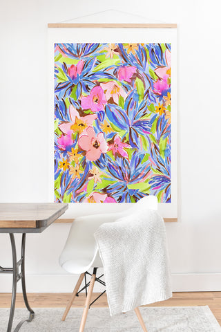 Jacqueline Maldonado Flaunting Floral Apricot Art Print And Hanger