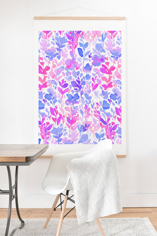 Jacqueline Maldonado Flirt Purple Art Print And Hanger