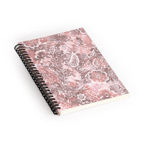 Jacqueline Maldonado Folk Floral Natural Spiral Notebook