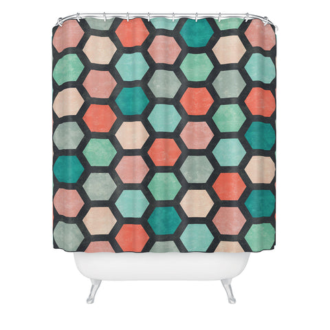 Jacqueline Maldonado Hexagon 1 Shower Curtain
