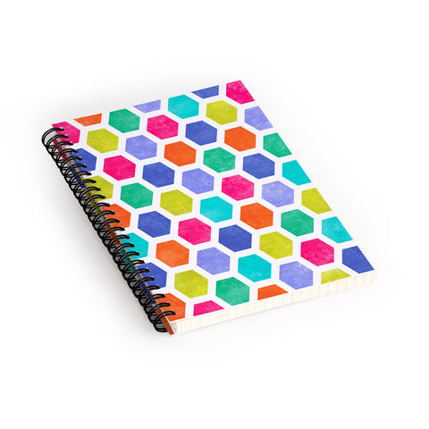 Jacqueline Maldonado Hexagon 2 Spiral Notebook