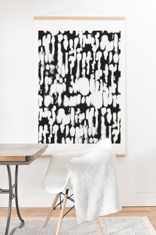 Jacqueline Maldonado Inky Inverse Black and White Art Print And Hanger