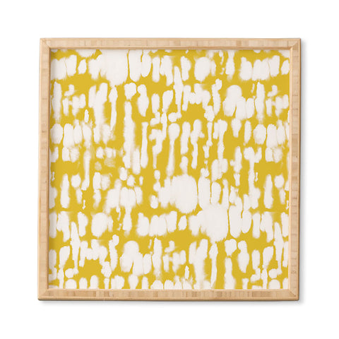 Jacqueline Maldonado Inky Inverse Yellow Framed Wall Art