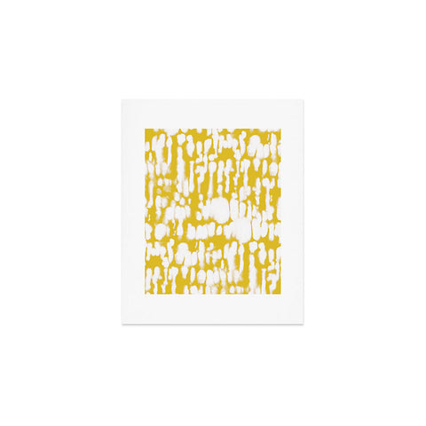 Jacqueline Maldonado Inky Inverse Yellow Art Print