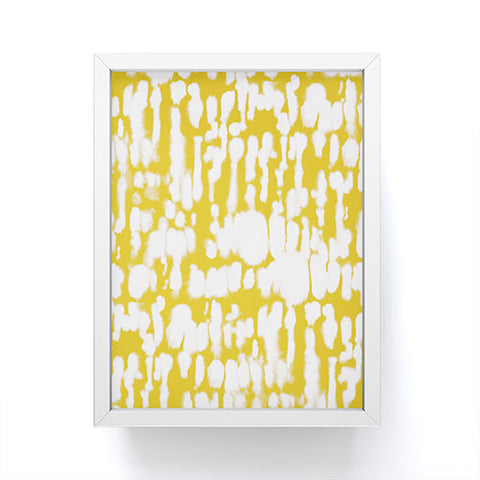 Jacqueline Maldonado Inky Inverse Yellow Framed Mini Art Print