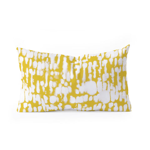 Jacqueline Maldonado Inky Inverse Yellow Oblong Throw Pillow