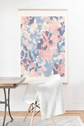 Jacqueline Maldonado Intuition Pale Peach and Blue Art Print And Hanger