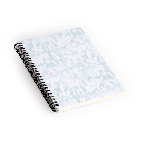 Jacqueline Maldonado Inverse Ice Dye Blue Water Spiral Notebook