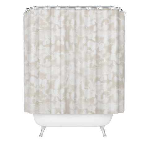 Jacqueline Maldonado Inverse Ice Dye Neutral Shower Curtain