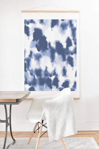Jacqueline Maldonado Kindred Spirits Slate Blue Art Print And Hanger