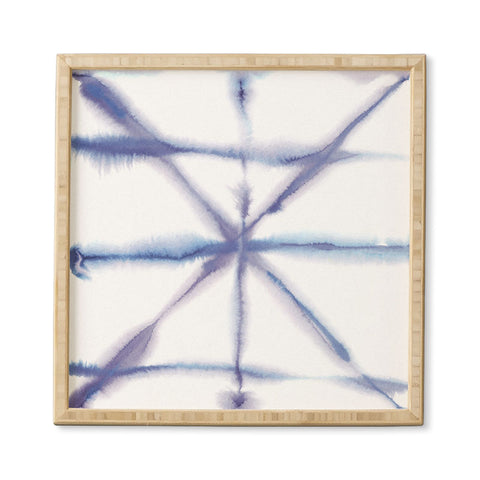 Jacqueline Maldonado Light Dye Folding Blues Framed Wall Art