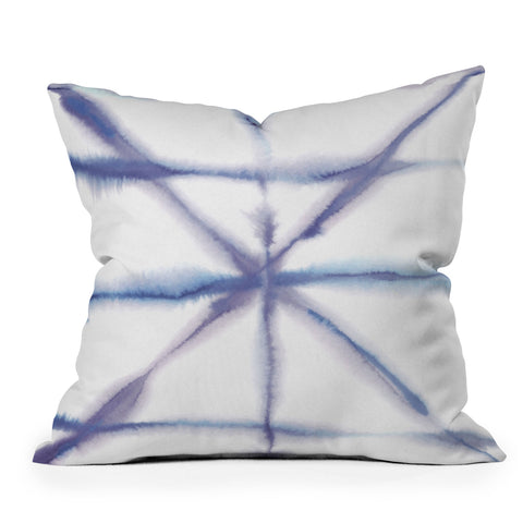 Jacqueline Maldonado Light Dye Folding Blues Throw Pillow