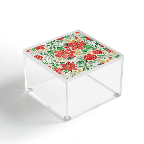 Jacqueline Maldonado Lively Christmas Floral Acrylic Box