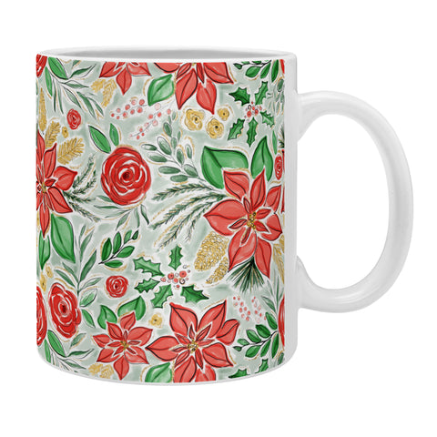 Jacqueline Maldonado Lively Christmas Floral Coffee Mug