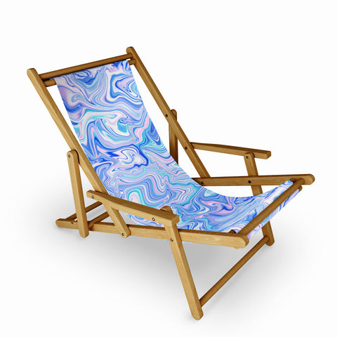 Jacqueline Maldonado Love Spell Marble Turquoise Sling Chair