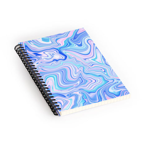 Jacqueline Maldonado Love Spell Marble Turquoise Spiral Notebook
