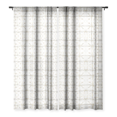 Jacqueline Maldonado Manifest Grey Putty Sheer Window Curtain