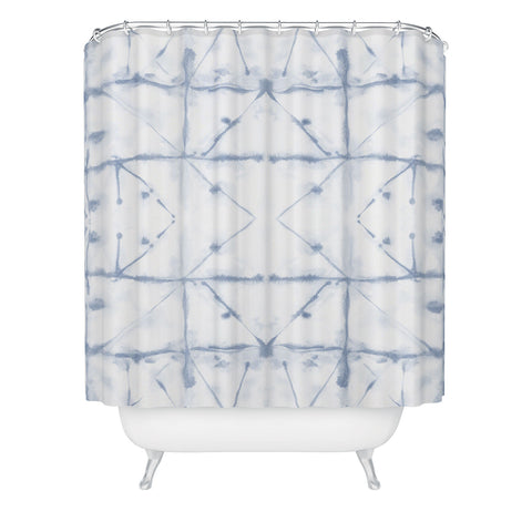 Jacqueline Maldonado Manifest Slate Blue Shower Curtain