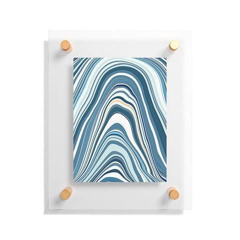 Jacqueline Maldonado Marble Blue Floating Acrylic Print