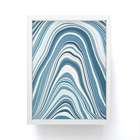 Jacqueline Maldonado Marble Blue Framed Mini Art Print