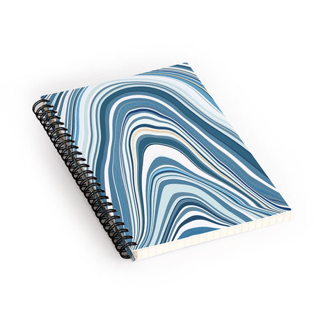 Jacqueline Maldonado Marble Blue Spiral Notebook