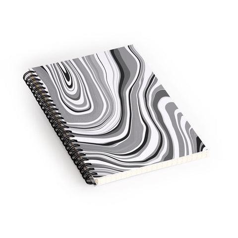 Jacqueline Maldonado Marble Grey Spiral Notebook