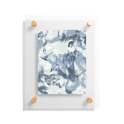 Jacqueline Maldonado Marble Mist Blue Floating Acrylic Print
